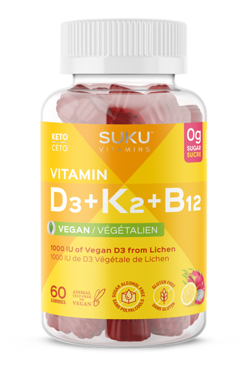 Vitamin D3 + K2 + B12